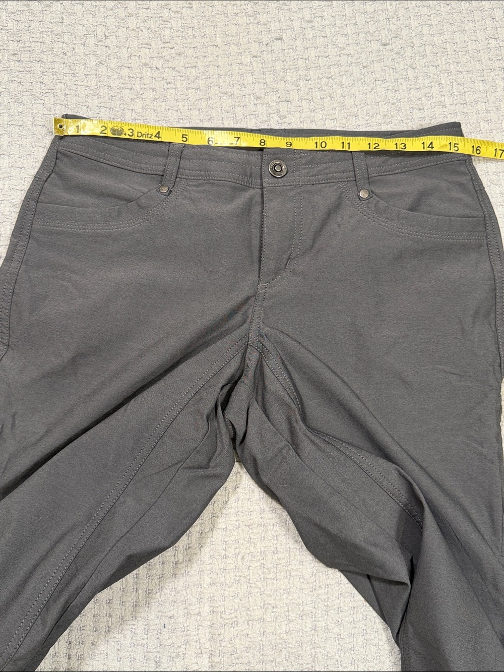 Kuhl Trekr Hiking Pants Women's Charcoal Cargo Cinch Up Legs Size 6 Long - Picture 14 of 16